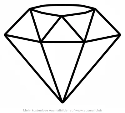 Diamant Ausmalbild
