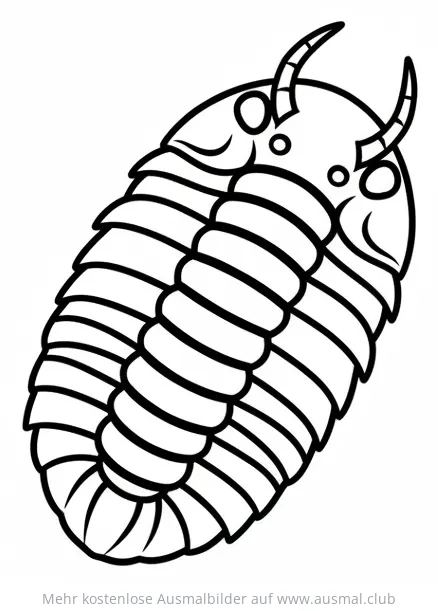 Trilobit Ausmalbild