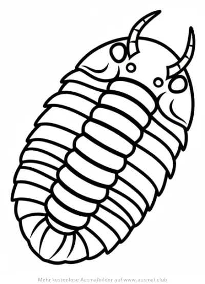 Trilobit Ausmalbild