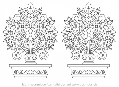 Blumenaltar Ausmalbild für Fronleichnam