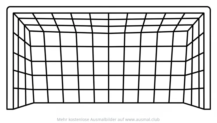 Fußball Tor Ausmalbild