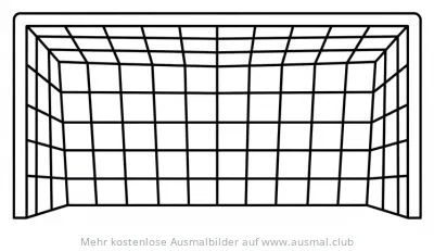 Fußball Tor Ausmalbild