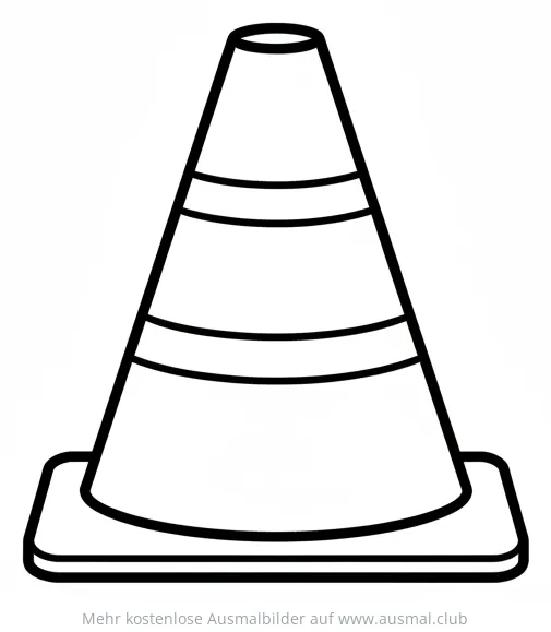 Fußball Hütchen Ausmalbild