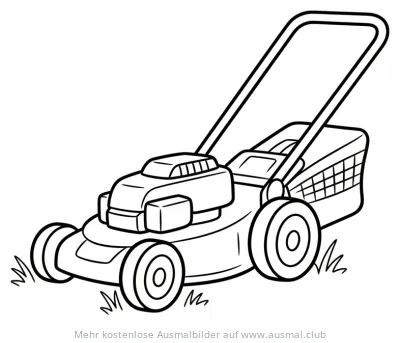 Rasenmäher Ausmalbild