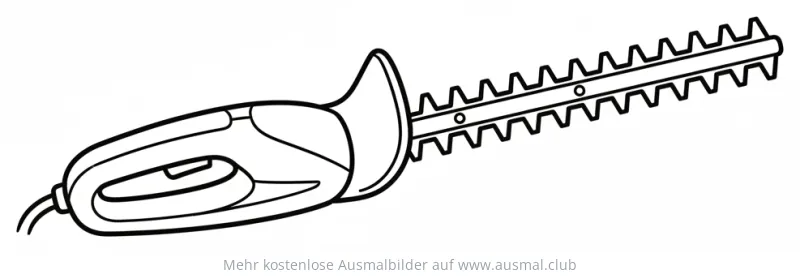 Heckenschere Ausmalbild