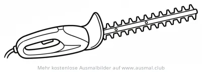 Heckenschere Ausmalbild