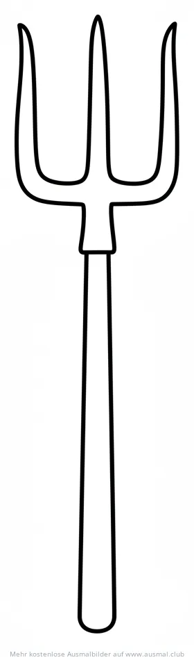Mistgabel Ausmalbild