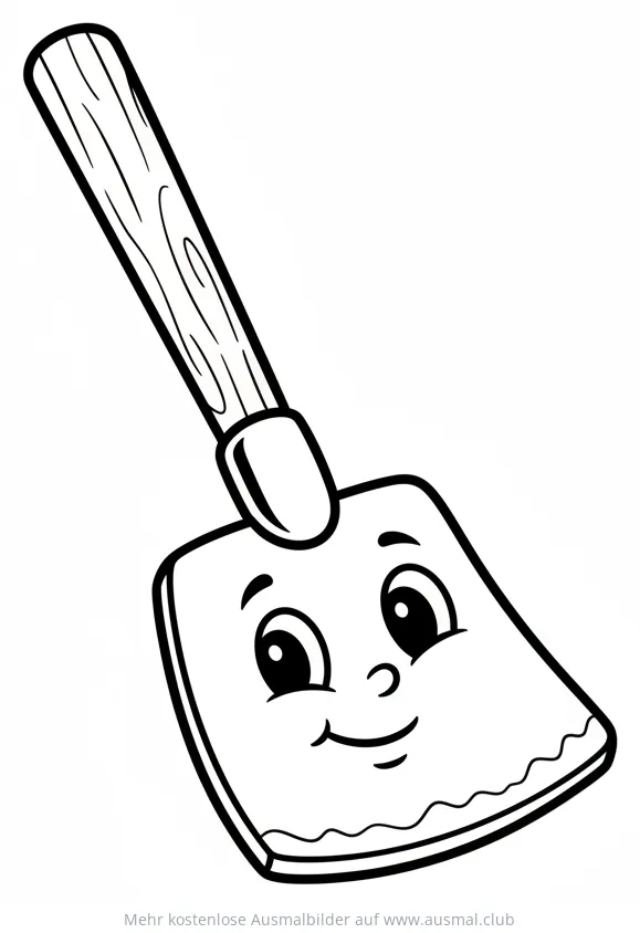 Freundliche Hacke Ausmalbild