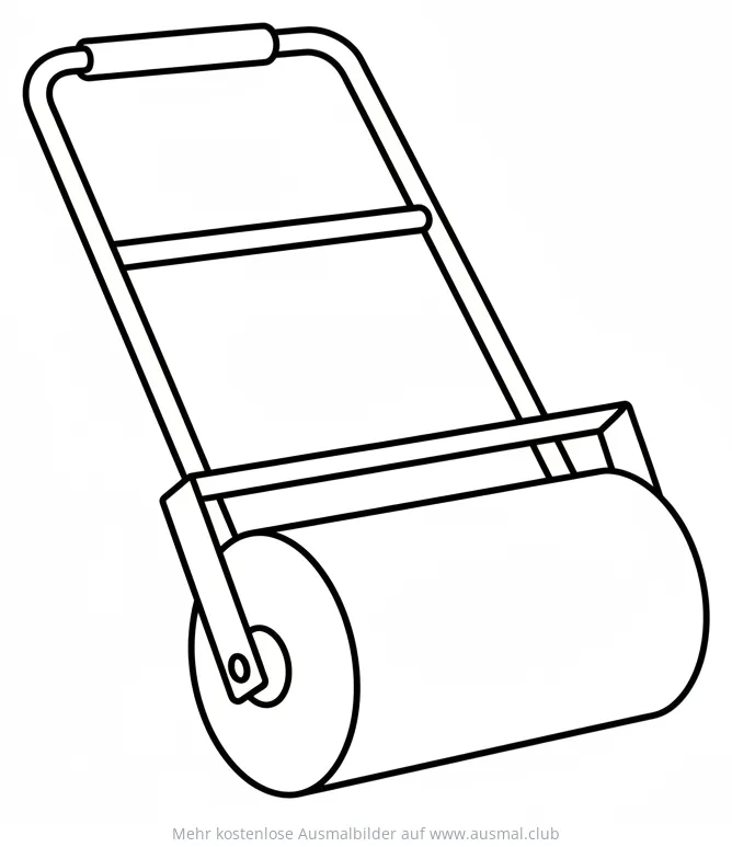 Rasenwalze Ausmalbild