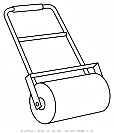 Rasenwalze Ausmalbild