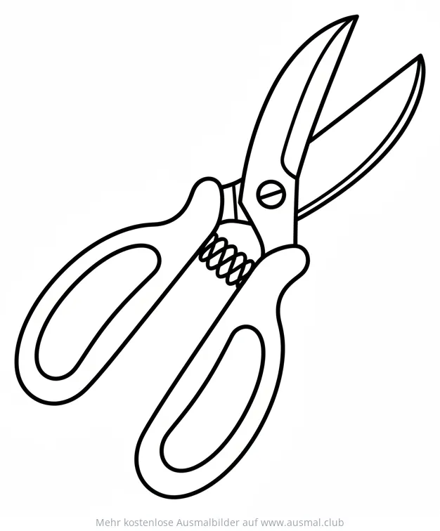 Gartenschere Ausmalbild