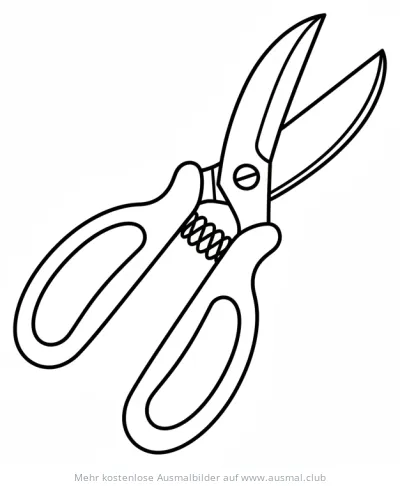 Gartenschere Ausmalbild