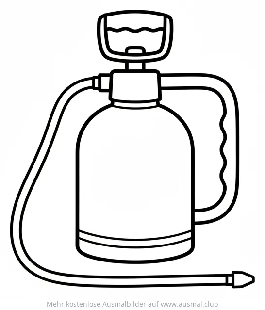 Gartenspritze Ausmalbild