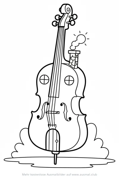 Geigenhaus Ausmalbild