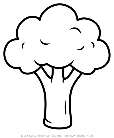 Brokkoli Ausmalbild
