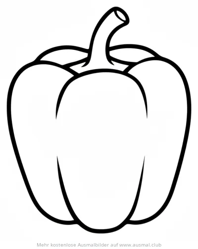 Paprika Ausmalbild