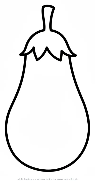 Aubergine Ausmalbild