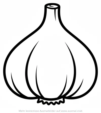 Knoblauch Ausmalbild