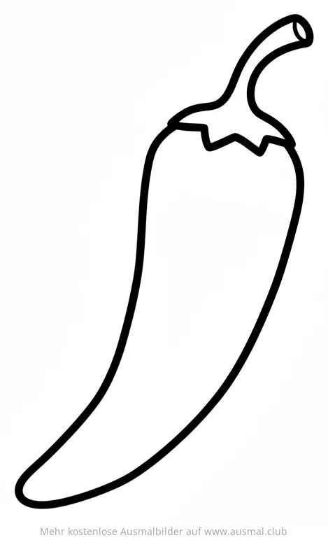 Chili Ausmalbild