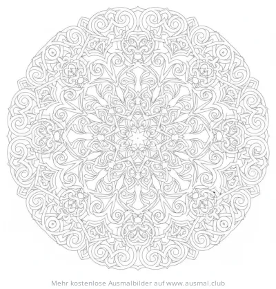 Keltische Knoten Mandala Ausmalbild