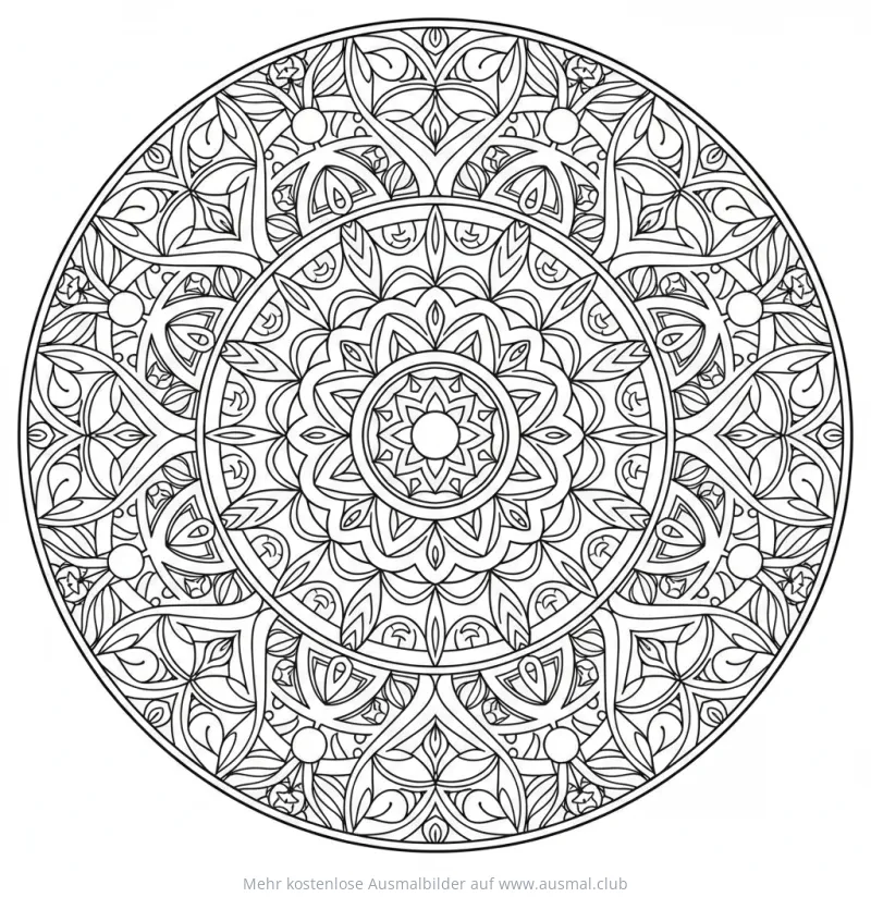 Escher-inspiriertes geometrisches Muster Ausmalbild