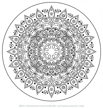 Augen Mandala Ausmalbild