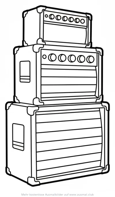 Verstärkerturm Ausmalbild