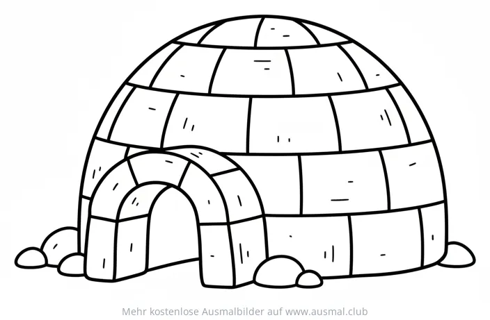 Iglu Ausmalbild