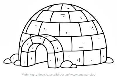 Iglu Ausmalbild