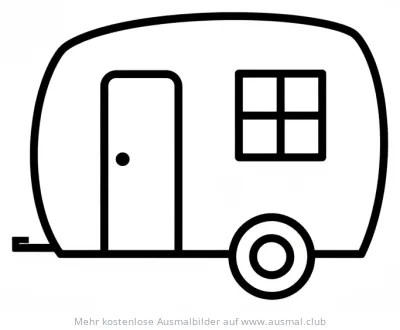 Wohnwagen Ausmalbild