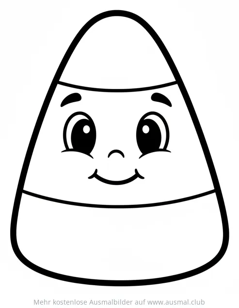 Freundliches Candycorn Ausmalbild