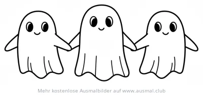 Geisterkette Ausmalbild