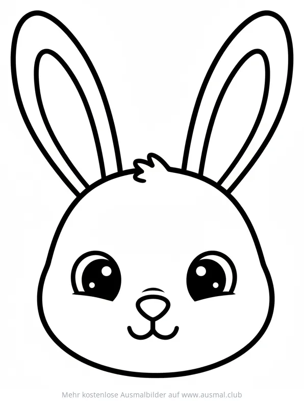 Hasenkopf Ausmalbild