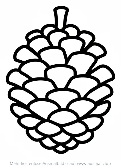 Zapfen Ausmalbild