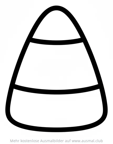 Candy Corn Ausmalbild