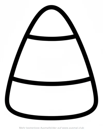 Candy Corn Ausmalbild