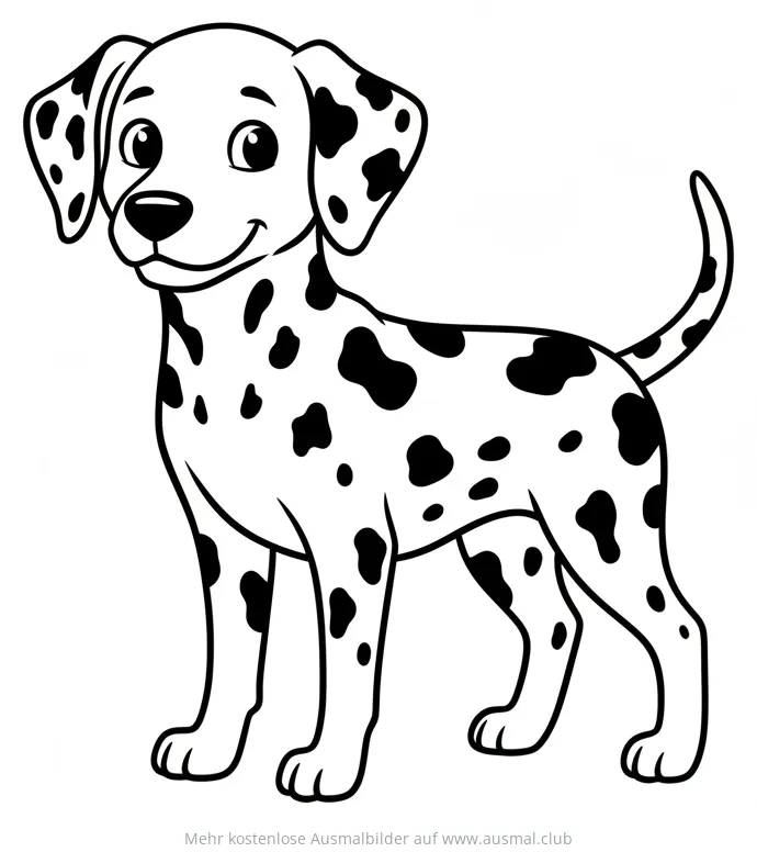 Dalmatiner Ausmalbild