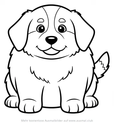 Berner Sennenhund Ausmalbild
