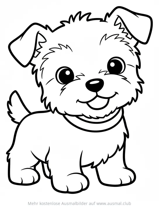 Yorkshire Terrier Ausmalbild