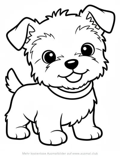 Yorkshire Terrier Ausmalbild