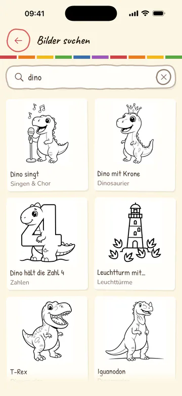 Dieselbe Suche auf dem iPhone