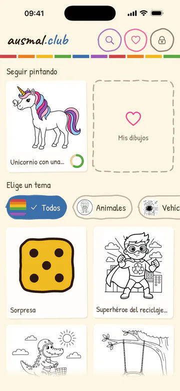 La misma pantalla de inicio en un iPhone