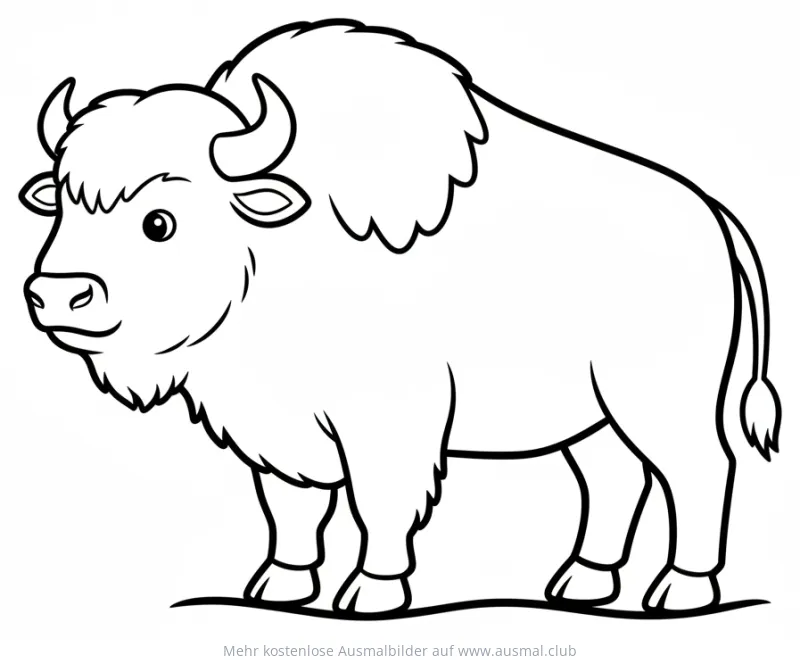 Büffel Ausmalbild
