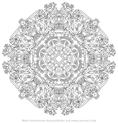 Gummistiefel Mandala Ausmalbild