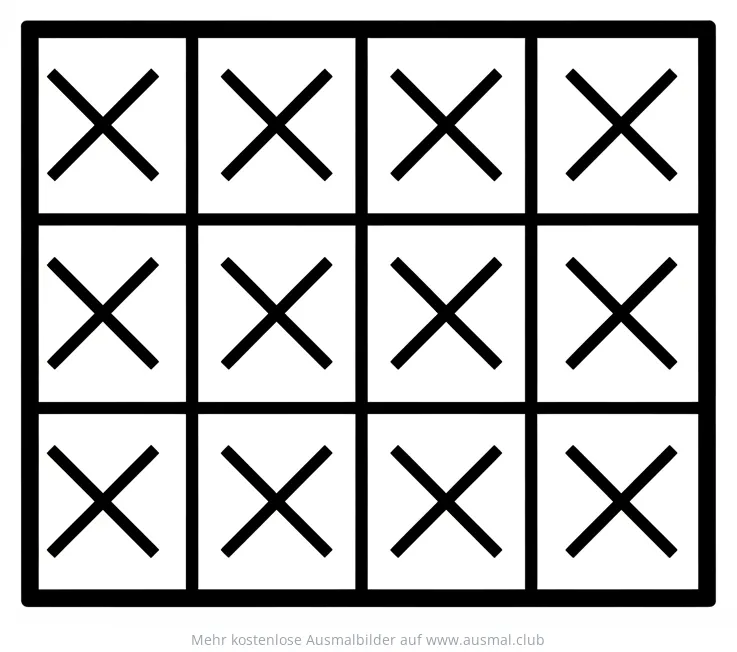 Shoji Fenster mit Kreuzmuster Ausmalbild