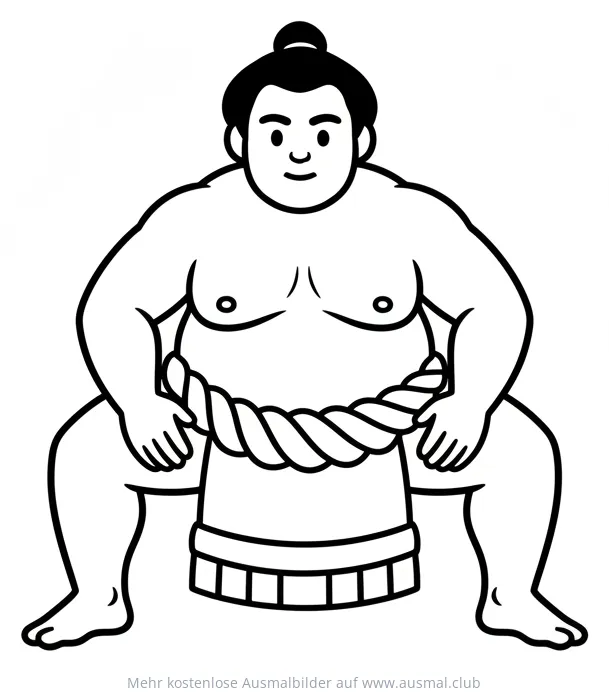 Sumo-Ringer Ausmalbild