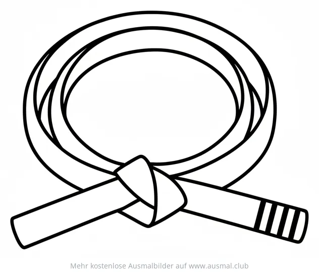 Kampfsport Gürtel Ausmalbild