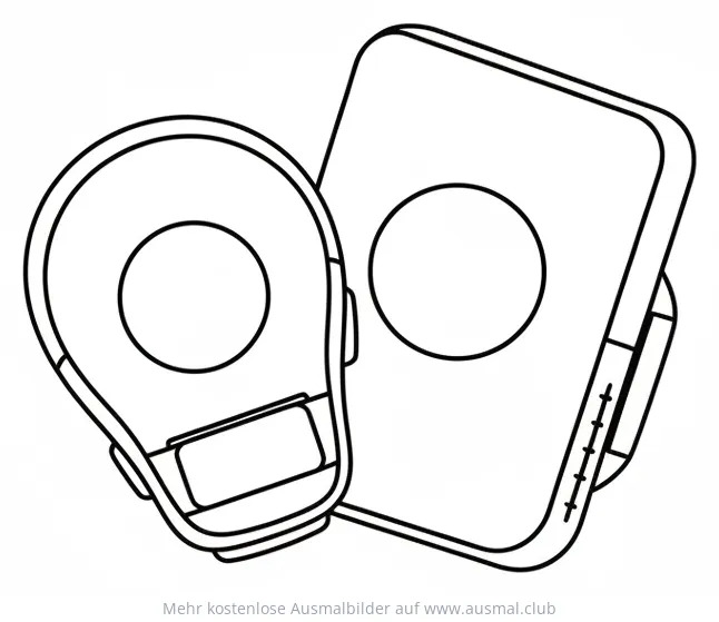 Kampfsport Schlagpolster Ausmalbild