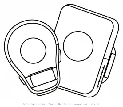 Kampfsport Schlagpolster Ausmalbild