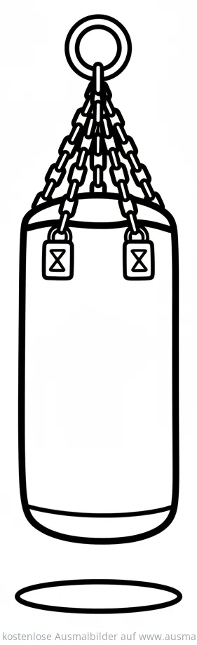 Boxsack Ausmalbild
